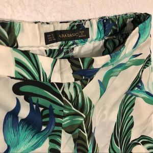Zara Palm print pants